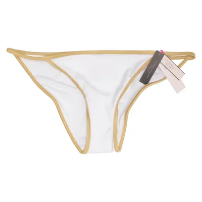 Bikini bottom (White, Beige) from Victoria's Secret Elastane, Polyester
