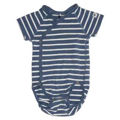 Body (Blue, White) from Polarn O. Pyret Cotton, Elastane