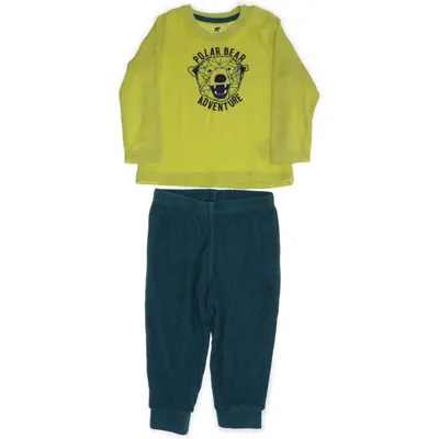 Pyjama (Geel, Blauw) van Lupilu Katoen, Gerecycled polyester