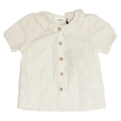 Short sleeve shirt (Beige) from Lil' Atelier Organic cotton, Recycled cotton
