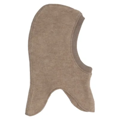 Cagoule (Marron) de Mikk-line Laine de mouton, Polyester