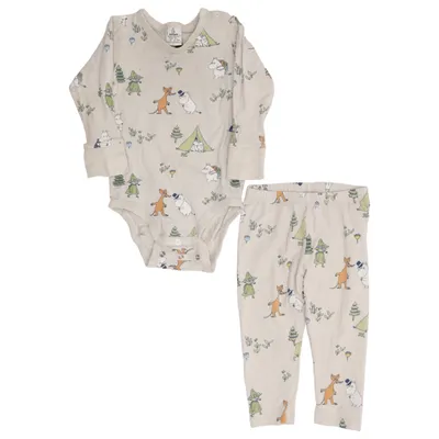 Set (Beige, Multicolored) from Moomin by Lindex Cotton, Elastane