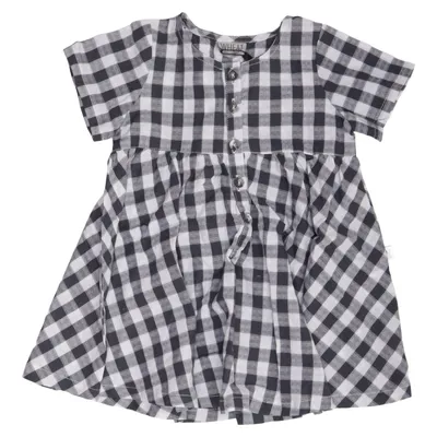 Klänning (Svart, Vit) från Wheat Bomull