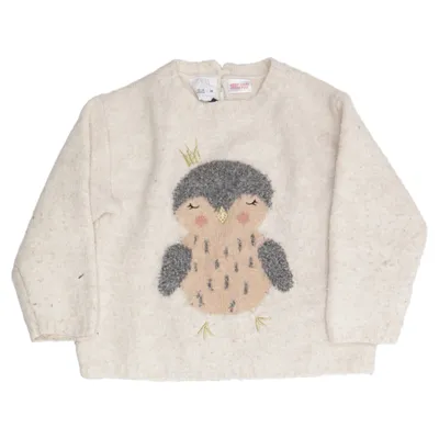Sweater (Beige) from Zara Baby Acrylic, Elastane, Polyester