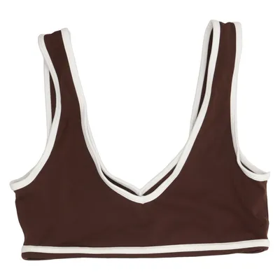 Sports bra (Brown, White) from Alo Yoga Elastane, Polyamide