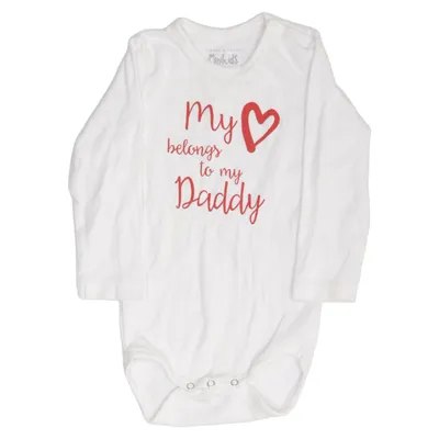 Body (Vit, Röd) från Minikids by Crossbow Ekologisk bomull