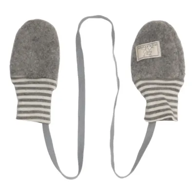 Moufles (Gris, Blanc) de Pickapooh Soie, Laine