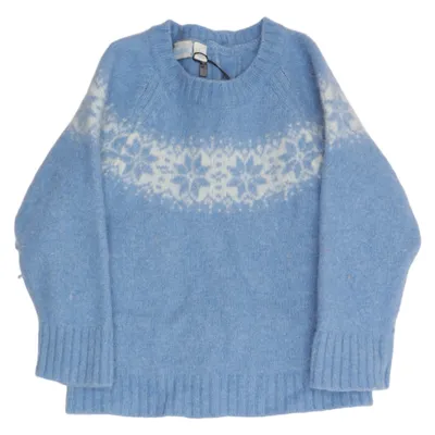 Sweater (Blue, White) from Jojo Maman Bébé Nylon, Wool