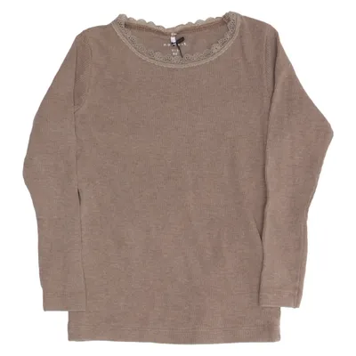 T-shirt à manches longues (Marron) de Name It Élasthane, Modal, Coton biologique