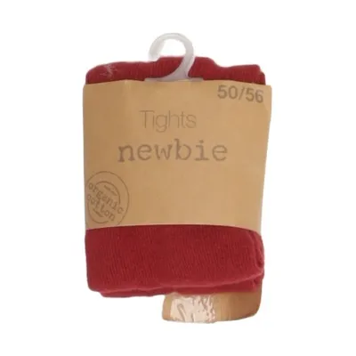 Tights (Red) from Newbie by KappAhl Elastane, Organic cotton, Polyamide