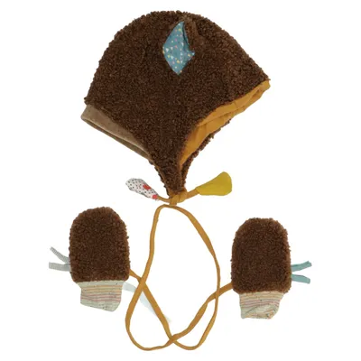 Accessoire Set (Bonnet Ours Et Moufles) von Moulin Roty