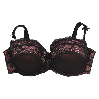 Soutien-gorge (Noir, Rose) de Mariemeili Élasthane, Polyamide, Polyester