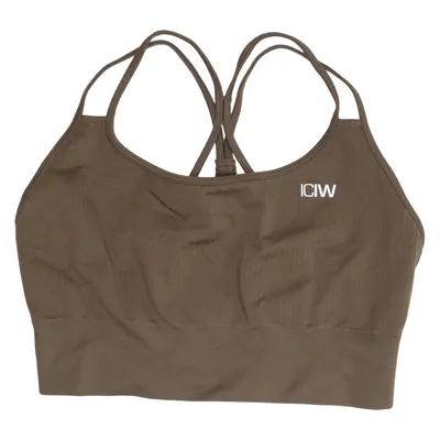 Sports bra (Brown) from ICIW Elastane, Polyamide