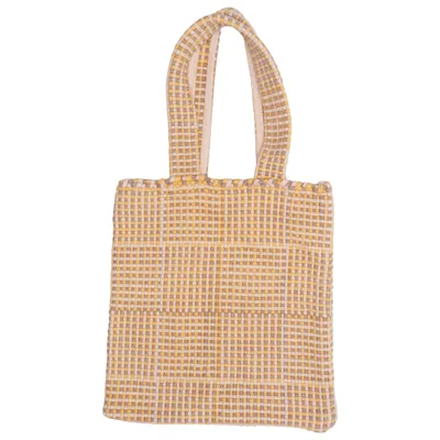 Stofpose (Beige, Brun, Gul)
