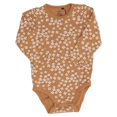 Body (Brun, Hvid) fra Lindex Baby Bomuld, Elastan