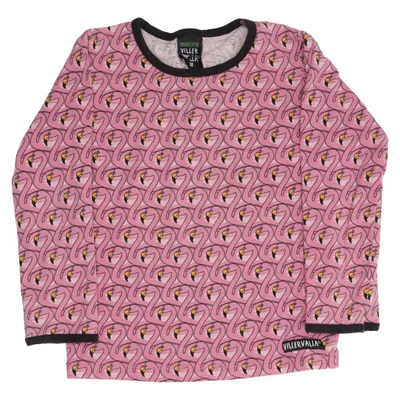 T-shirt à manches longues (Rose, Multicolore) de Villervalla Élasthane, Coton biologique