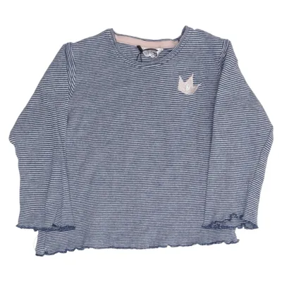 Lange mouwen shirt (Blauw, Wit) van Ergee Katoen