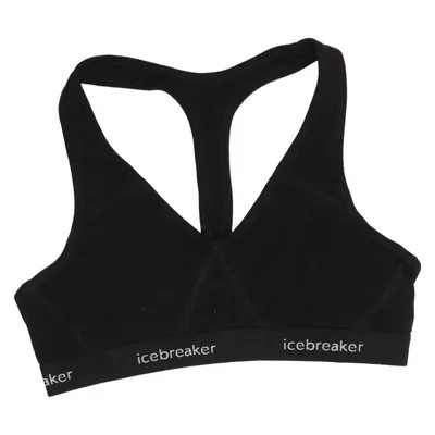 Brassière (Noir) de Icebreaker Élasthane, Polyamide, Laine