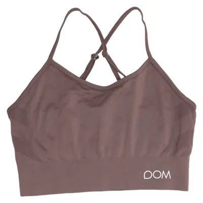 Sports bra (Brown) from Drop of Mindfulness Elastane, Polyamide