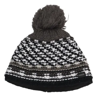 Bommelmütze (Schwarz, Weiß, Grau) von K&L Acryl, Polyester