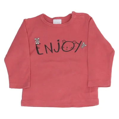 T-shirt à manches longues (Rouge) de Little Coton