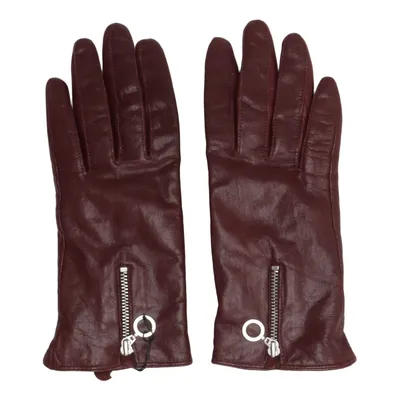 Läderhandskar (Lila) från STOCKH LM Skinn, Polyester