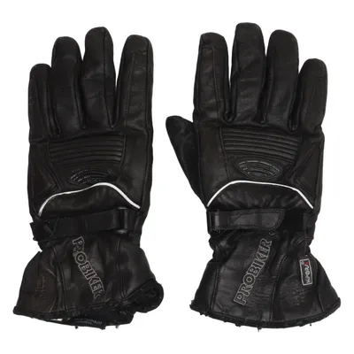 Motorcycle gloves (Black) from Probiker Leather, Polyester