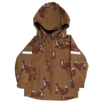 Regnjacka (Brun, Flerfärgad) från Fix by Lindex Elastan, Polyester, Polyuretan