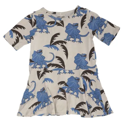 Klänning (Blå, Vit, Svart) från Mini Rodini Bomull, Elastan