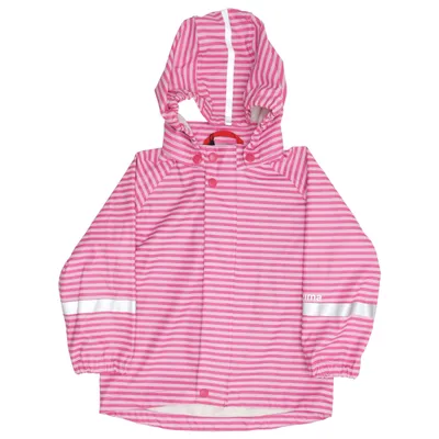 Regnjakke (Pink, Hvid) fra Reima Polyester, Polyurethan