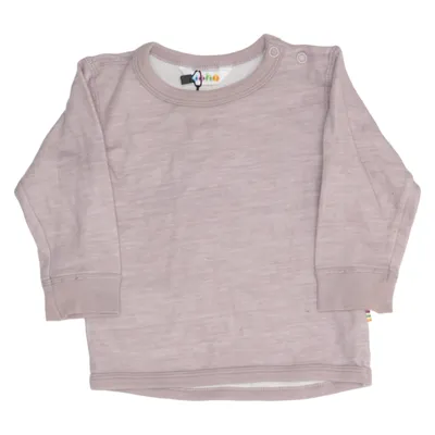 Long sleeve T-shirt (Purple) from Joha Bamboo, Merino wool, Polyamide