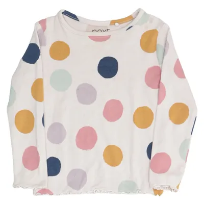 Långärmad t-shirt (Vit, Flerfärgad) från Next Bomull, Elastan
