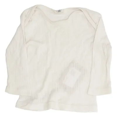 Lange mouwen shirt (Wit) van Cosilana Katoen, Wol