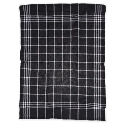 Kökshandduk (Grå, Vit) från Classic Textile of Sweden Återvunnen bomull, Återvunnen polyester