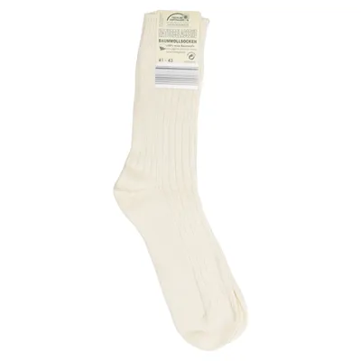Knit socks (Beige) from Enrico Mori Cotton