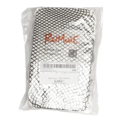 Fishnet tights (Black) from Romwe Elastane, Polyamide