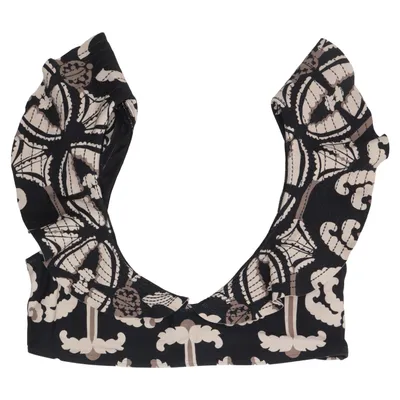 Bikini top (Sort, Beige) fra By Malina Elastan, Genanvendt polyester