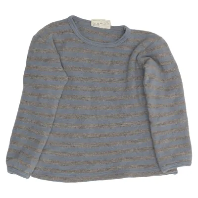Sweater (Blue, Gray) from Nøstebarn Wool