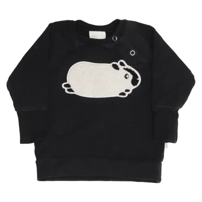 Collegetröja (Svart, Vit) från NOSH Bomull, Elastan