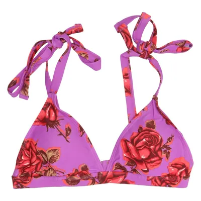 Bikini top (Purple, Red, Multicolored) from Lost Ink Elastane, Polyamide, Polyester