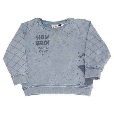Sweatshirt (Blauw) van Zara BabyBoy Katoen, Elastaan