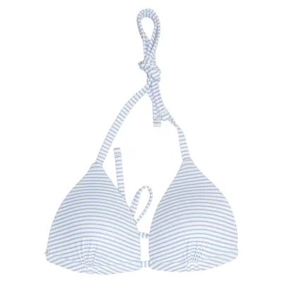 Bikini top (Blå, Hvid) fra Primark Cares Elastan, Polyester