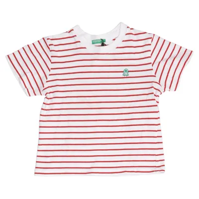T-shirt (Blanc, Rouge) de United Colors of Benetton Coton