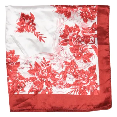 Lommetørklæde (Rød, Hvid) Polyester