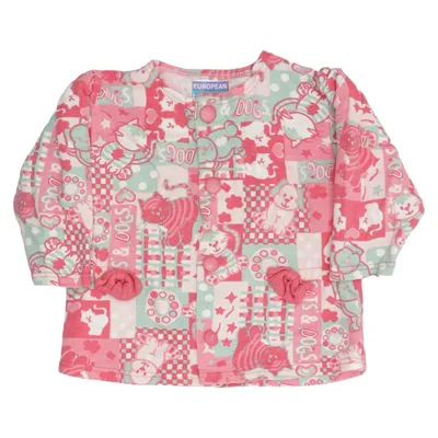 Strickjacke (Pink, Grün, Mehrfarbig) von European Kids Lindex Baumwolle