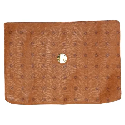 Briefcase (Brown, Beige) from Lancel Leather