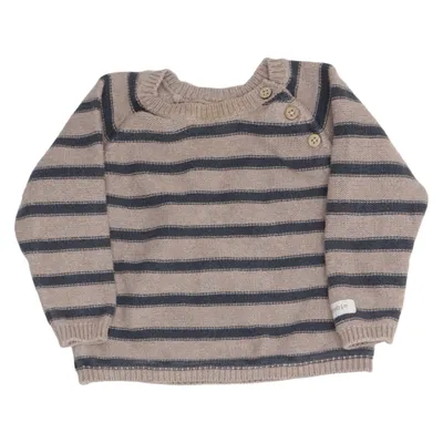 Sweater (Beige, Blue) from Newbie by KappAhl Organic cotton