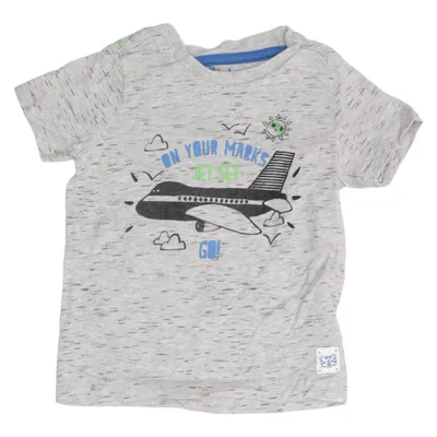 T-shirt (Grijs, Meerkleurig) van Mothercare Katoen, Elastaan