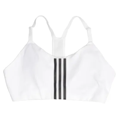 Sports-BH (Hvid, Sort) fra Adidas Elastan, Genanvendt polyester