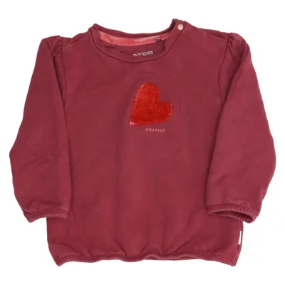 Sweatshirt (Roze) van Noppies Elastaan, Organisch katoen